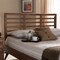 Baxton Studio Salome Mid-Century Walnut Finished Wood Queen Size Open Slat Headboard 156-9423 - alternate 4